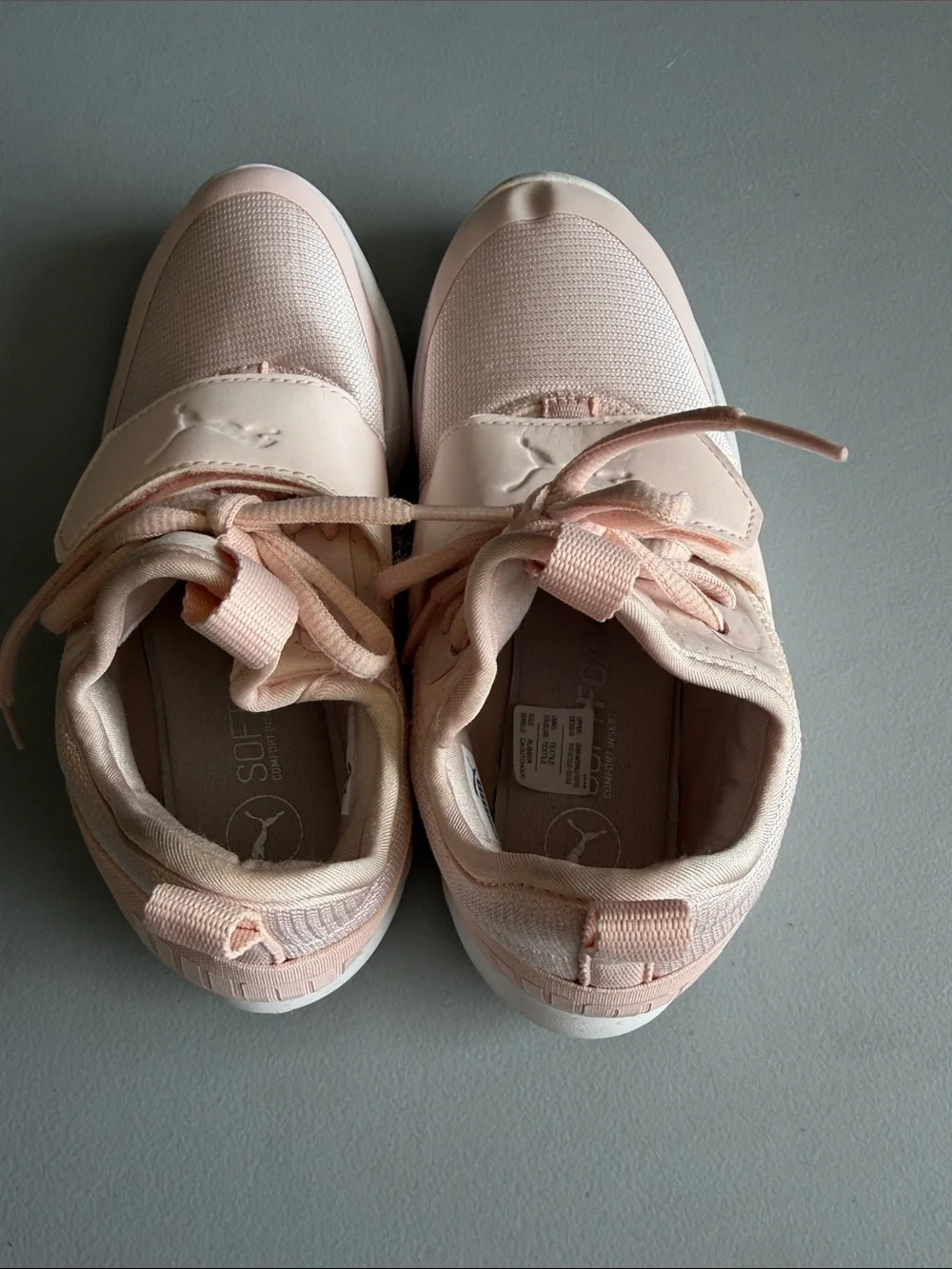 Puma kids Light Pink Slip-On Athletic Sneakers